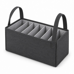 <b>Handbag</b> <b>Organizer</b> Insert Large Multi-Function Bag Nylon Upright Dividers Removable Panel Carry Handles Open Top No Zipper Custom - Product Image 3