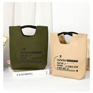 Bolsa de Lona de Gran Capacidad para Estudiantes, Trabajo Artístico, Viajes Diarios y Escuela, con Logotipo Personalizable en la Correa - Product Image 4