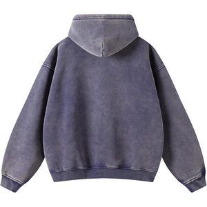 Keepsowing <b>Women's</b> <b>Zip</b> <b>Up</b> Hoodie Long Sleeve Oversized Acid Wash Sweatshirt With Pockets Fall Y2K <b>Jacket</b> - Product Image 2
