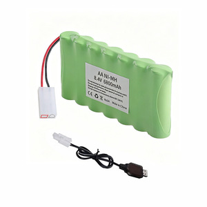 Pack de batteries AA Ni-Mh 8,4 V 6800 mAh avec chargeur USB pour jouets télécommandés et robots - Product Image 1