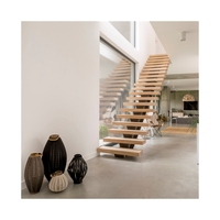 Escalier en acier au carbone sur mesure pour maison et villa modernes