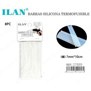 Bastoncini di colla siliconica 7mmx10cm 8 pezzi termofusibili per lavori artigianali - Product Image 3