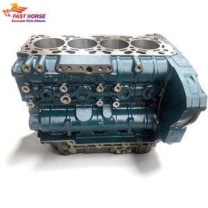Bloc moteur en fonte Hangood V3307 pour mini-chargeuse, petite excavatrice, chariot élévateur, bloc-cylindres diesel turbo - Product Image 1