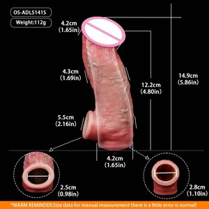 FAAK Manchon Réutilisable Réaliste pour Pénis, Agrandisseur, Retardateur d'Éjaculation, Extension de Pénis, Jouets Sexuels pour Adultes, Vente en Gros OEM - Product Image 3