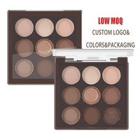 Échantillon gratuit de poudre de fard à paupières teintée mate et pailletée de mélange multi-usages de marque privée pour un maquillage des yeux élégant
