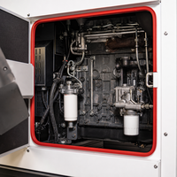 Genset Diesel Kedap Suara 100kVA untuk Cadangan Daya Industri LINGGE Tiga Fasa 400V 50/60Hz