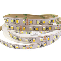 Bande lumineuse LED 2835 2 en 1 120 LED 24V/12V 8MM 5MM LARGEUR CCT Lumières LED Double couleur Deux tons BANDE LED IP20