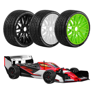 4 Stück 101mm Gummi-Rennreifen für <span class=keywords><strong>ARRMA</strong></span> 1/7 <span class=keywords><strong>INFRACTION</strong></span> F1 KM ZDRacing HNR X3GT 1/8 Upgrade-Teile Modell RC Auto Zubehör - Product Image 1