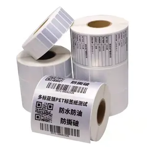 Custom Self Adhesive Waterproof 4*6 Thermal Label Thermal Barcode Labels Colored Thermal Sticker