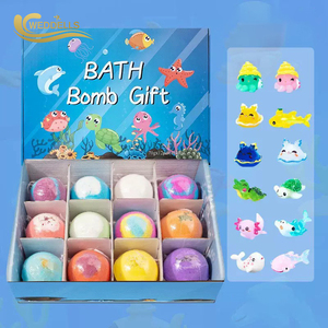 Coffrets Cadeaux <span class=keywords><strong>Bombes</strong></span> de Bain pour Enfants Marque Blanche, <span class=keywords><strong>Bombes</strong></span> de Bain Véganes Naturelles et Biologiques Personnalisées avec Jouets pour Enfants, Fizzies Colorés pour Bain Moussant - Product Image 1