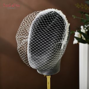 يو لابان VA30-I طقم أزياء سهرة أنيق للعروس مع طرحة على شكل قفص العصافير وعصابة رأس بسيطة مزينة باللؤلؤ وقناع وجه - Product Image 5