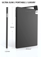 Slim Card Pro 5000mAh Batterie externe magnétique ultra-fine à charge sans fil 20W avec interface Type-C en alliage d'aluminium