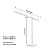Lampe de bureau moderne sans fil en ABS Lampe de lecture LED rechargeable alimentée en courant alternatif pour l'étude des étudiants et la salle de lecture de table
