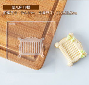 Nuovo Stampo per Biscotti, Accessori per Neonati, Stampo in Acrilico per Fondente, Tagliabiscotti in Plastica a Forma di Carrozzina e Orsetto - Product Image 6