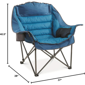 Ghế cắm trại cỡ lớn có đệm, di động, gấp gọn, ghế nghỉ ngơi bãi biển cỡ lớn dành cho ngoài trời, người lớn, nam và nữ - Product Image 2