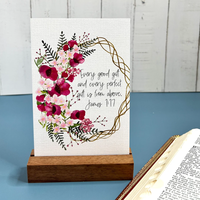 Cartes d'affirmation de prière imprimées sur mesure, cadeaux chrétiens avec versets bibliques, mini carte d'inspiration