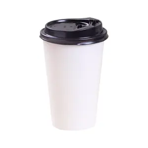 Kingwin ECO Biodegradable sekali pakai cangkir kertas kopi panas Logo kustom cangkir kertas besar