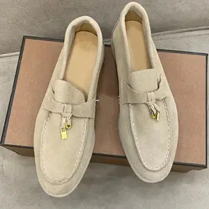 High Quality Fashion British Style Outdoor Slip-on Work Shoes Spring Autumn Soft Sole Flat Vintage Shoes Women