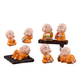 Chenjun phong cảnh nghịch ngợm bốn Zen ít nhà sư trang trí phụ kiện nhỏ Sami xe máy tính để bàn Bàn trà đồ trang trí - Product Image 1