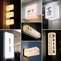 Panneaux publicitaires personnalisés en acrylique rétroéclairé avec logo LED pour entreprises, signalétique, décoration d'événements, panneaux publicitaires électroniques