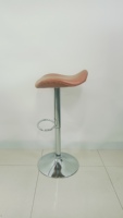 Chaise de bar pivotante réglable en tissu et cuir, avec structure en fer, design moderne pour salon