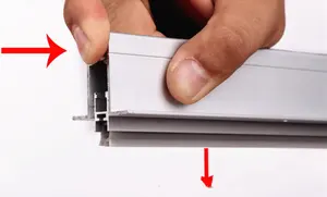 Aluminium Automatische Drop Unten Anti-insekt Staubdicht Tür Unteren Streifen