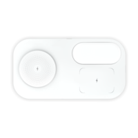 Chargeur sans fil, lampe de nuit LED, station de charge rapide pour iPhone pour Watch - Cadeau promotionnel avec logo personnalisé