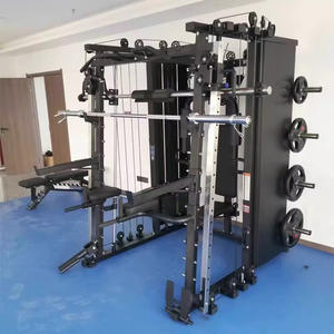 Machine commerciale Smith avec câble réglable de stockage avec Triceps Station Row Squat Rack Machine de gymnastique à domicile tout-en-un - Product Image 1