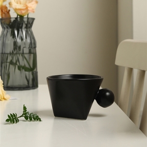 แก้วกาแฟเซรามิกสีสันสไตล์นอร์ดิก ดีไซน์โดดเด่น แก้วสโตนแวร์สำหรับอาหารเช้า - Product Image 5