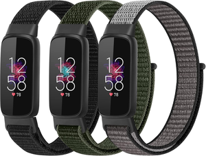 Bracelets de montre de remplacement en tissu respirant réglables avec Velcro pour <span class=keywords><strong>Fitbit</strong></span> <span class=keywords><strong>Luxe</strong></span> pour femmes et hommes, bracelet <span class=keywords><strong>Fitbit</strong></span> <span class=keywords><strong>Luxe</strong></span> - Product Image 1