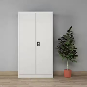 Archivador de acero de 2 puertas al por mayor con 4 Estantes de metal ajustables Armario de diseño moderno - Product Image 2