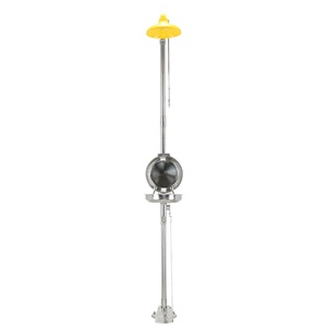 Ducha de <span class=keywords><strong>Lavaojos</strong></span> de Acero Inoxidable 304 y Acero Inoxidable Compuesto con Cubierta Abatible y Pedal, Marca BUTIAN, Shanghai, Duradera y Segura - Product Image 2