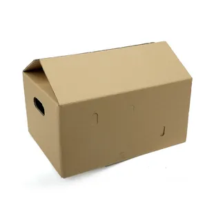 친환경 재활용 다크 브라운 크래프트 종이 RSC 접는 골판지 사용자 정의 로고 배송 상자