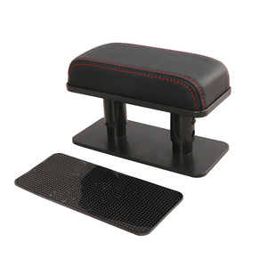 Boîte d'accoudoir universelle pour voiture, en cuir, avec tapis antidérapant pour console centrale, accessoires intérieurs auto - Product Image 1