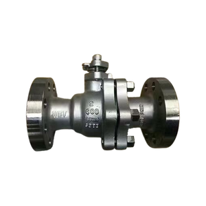 Válvula de bola con brida ANSI Q41F-600LB con tratamiento térmico FRAS y vástago sólido a prueba de golpes - Product Image 1