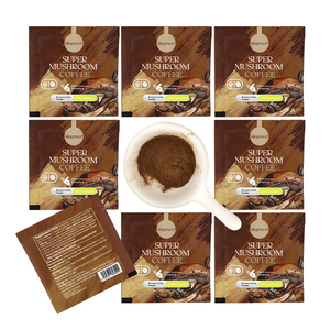 AMULYN <span class=keywords><strong>Caffè</strong></span> ai Funghi 6 in 1 Ibrido Istantaneo Arabica con Criniera di Leone, Reishi, Chaga, Cordyceps, Shiitake, Maitake - Confezione Bulk Private Label - Product Image 5