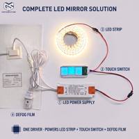 Fabrikneuer 15mm/12mm LED-Streifen-Beleuchtungstreiber 1A Ausgangsstrom Schaltnetzteil 12W 12V für Smarte Badezimmerspiegel