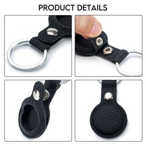 <span class=keywords><strong>Porte</strong></span>-clés en cuir véritable pour <span class=keywords><strong>airtag</strong></span> - Product Image 5