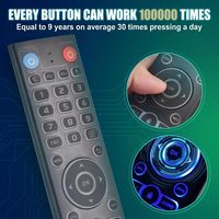 Télécommande vocale V3 Pro avec rétroéclairage de remplacement, compatible avec VSeeBox V3 Pro, V5 Pro / V3 Plus/V3/ V2 /V1 Max/Elite/Max