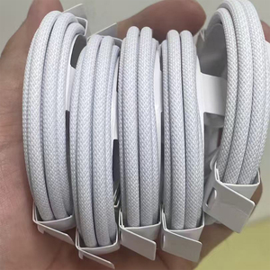 Câble de données USB-C vers USB-C en nylon 1M, câble tressé de haute qualité 60W 3ft pour téléphones 17 15 16, câbles de charge rapide - Product Image 2
