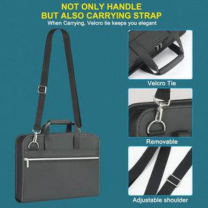 Yihuaxing chống cháy accordion tập tin tổ chức với dây đeo vai chống cháy thư mục nộp hồ sơ sản phẩm <span class=keywords><strong>A4</strong></span> chủ Túi mô hình - Product Image 3