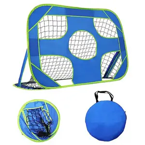 Porta da calcio portatile Pop-Up pieghevole Mini rete da allenamento per bambini con supporto regolabile per allenamento di calcio