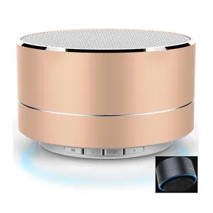 Best Verkopende Metalen Mini Blue-Tooth Speaker Draadloze Talk/Muziek Outdoor Draagbare Google Thuis Mini Smart Led Licht speaker