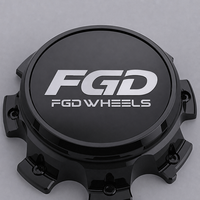 Jantes de camion noires personnalisées FGD avec enjoliveurs flottants, accessoires automobiles, enjoliveurs en alliage d'aluminium pour F-250 F-350 Super Duty