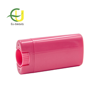 EU-Beauty Échantillon gratuit Récipients de déodorant de haute qualité 15g 15ml Nouveaux tubes de baume à lèvres ovales vides Récipient de déodorant en plastique