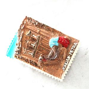 Venta al por mayor de diseño personalizado <span class=keywords><strong>Petra</strong></span> Jordan recuerdo turístico hecho a mano imán de nevera de resina - Product Image 5