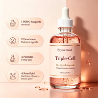 Ampoule PDRN à Marque Blanche avec Formule Exosomes et Peptides pour Peaux Sensibles – Sérum Visage Réparateur et Lissant pour la Défense de la Barrière Cutanée