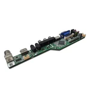 Barato LCD Universal Controlador Board Resolução TV Motherboard VGA/H-DMI/AV/TV/USB H-DMI Interface Driver Board