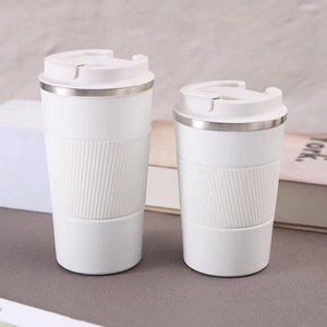 Tasses à café isothermes en acier inoxydable avec housses en cuir et tasses de bureau pour cadeaux d'affaires – Vente en gros - Product Image 5