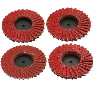 <span class=keywords><strong>Disque</strong></span> à lamelles de 5 pouces (<span class=keywords><strong>125</strong></span> mm) - Meule abrasive tranchante et durable pour l'acier - Product Image 3